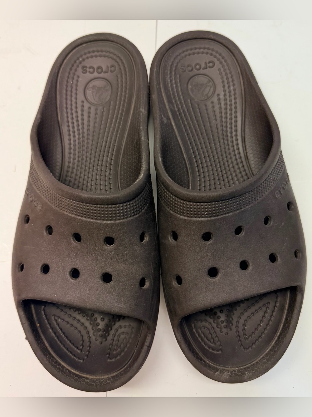 Crocs Men’s Black Two Strap Slide Sandals M11